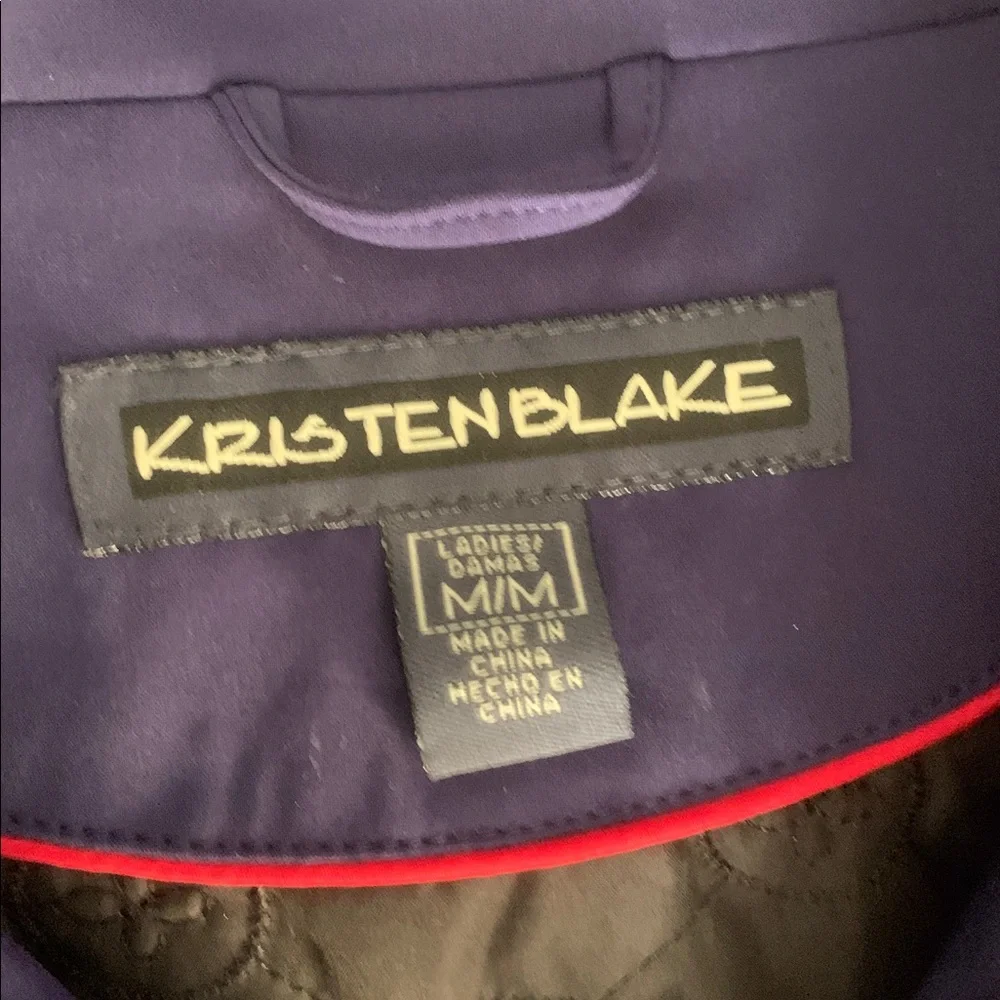 Kristen Blake Women's Deep Purple Utility Jacket size M